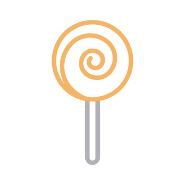 şeker ince renk çizgisi vektör simgesi