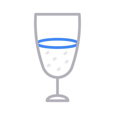 Cam ince renk çizgi vektör simge