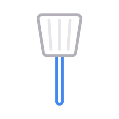 spatula ince renk çizgisi vektör simgesi