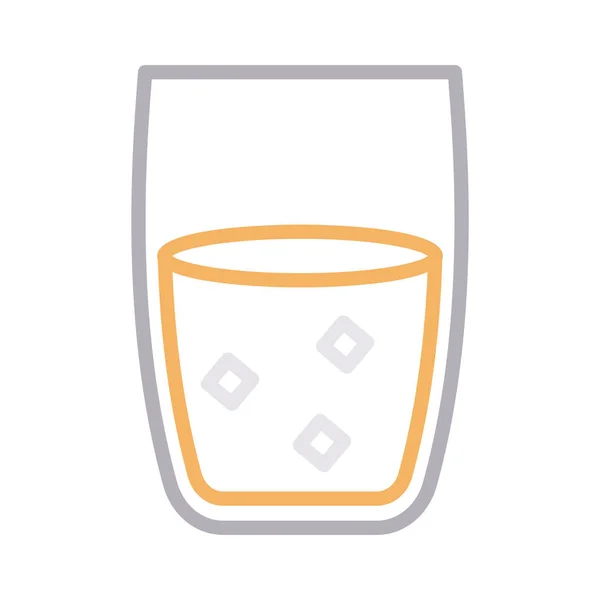Drink Dunne Kleur Lijn Vector Icoon — Stockvector