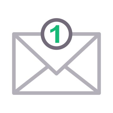 ileti renk çizgisi vektör simgesi