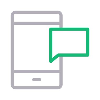 renk çizgi vektör simgesi sohbet