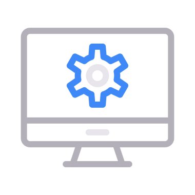 Yönetim renk çizgi vektör simgesi