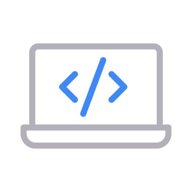 programlama renk çizgisi vektör simgesi