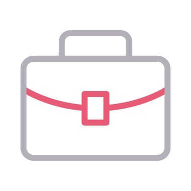 Evrak çantası Renk çizgi vektör simgesi