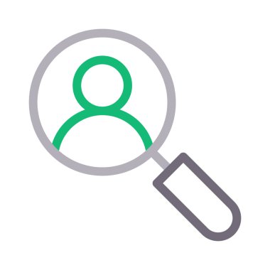 arama profili renk çizgisi vektör simgesi