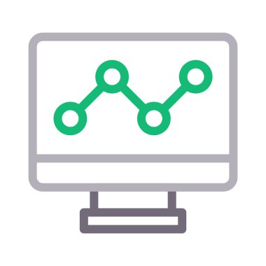 grafik renk çizgisi vektör simgesi