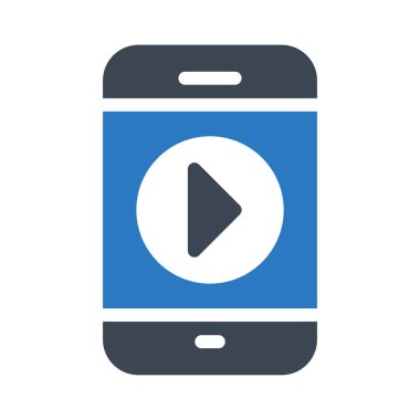 oyun glif renk vektör simgesi