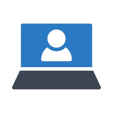 Hesap glif renk vektör simgesi