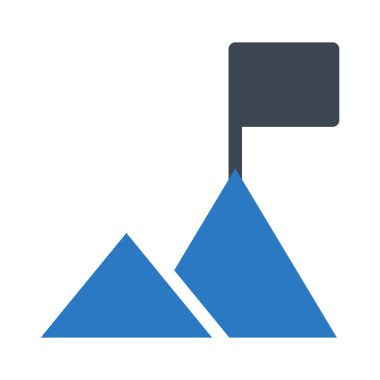 hedef glif renk vektör simgesi