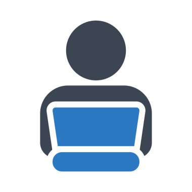 Çalışanlar glif renk vektör simgesi