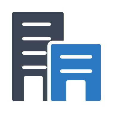 Yapı glif renk vektör simge