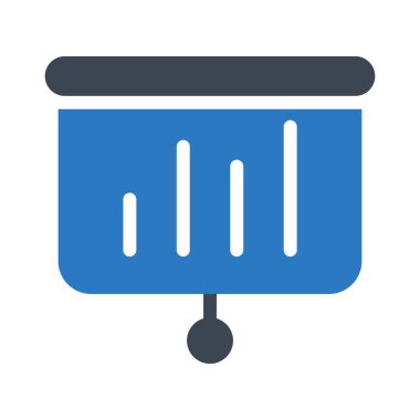 grafik Pano glif renk vektör simgesi