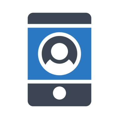 Giriş glif renk vektör simgesi