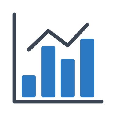 büyüme glif simge renk vektör