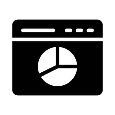 Online grafik glif düz vektör simge