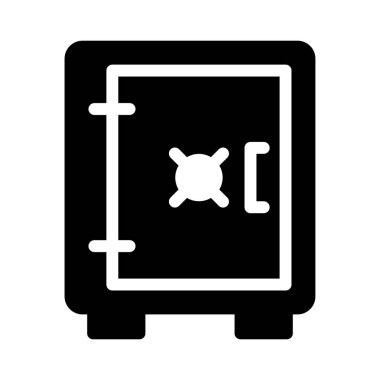 güvenli glif düz vektör simge