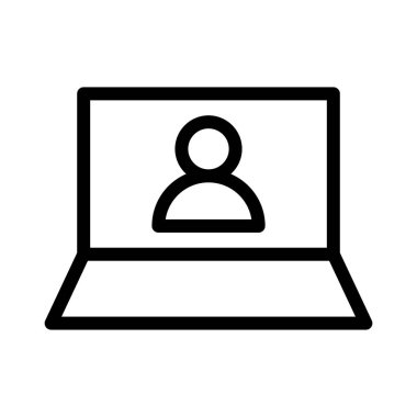 Hesap ince çizgi vektör simgesi