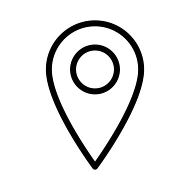 GPS ince çizgi vektör simgesi