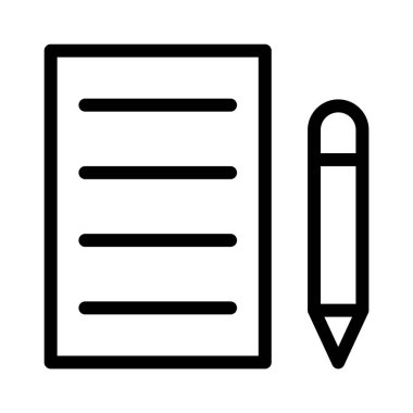 sayfa ince çizgi vektör simgesi düzenleme