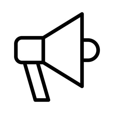 Hoparlör ince çizgi vektör simgesi