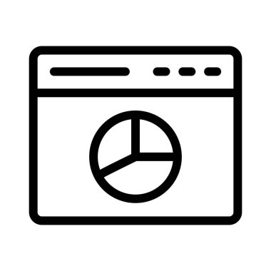 Online grafik ince çizgi vektör simgesi