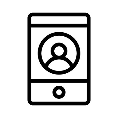 Giriş ince çizgi vektör simgesi