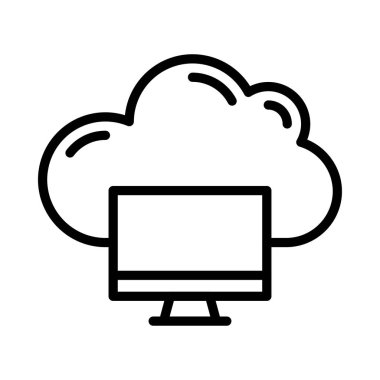 LCD ince çizgi vektör simgesi