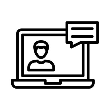 kabarcık ince çizgi vektör simgesi