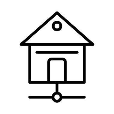 bağlantı ince çizgi vektör simgesi