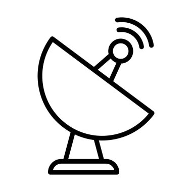 anten ince hat vektör simge