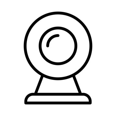 Kamera ince çizgi vektör simgesi