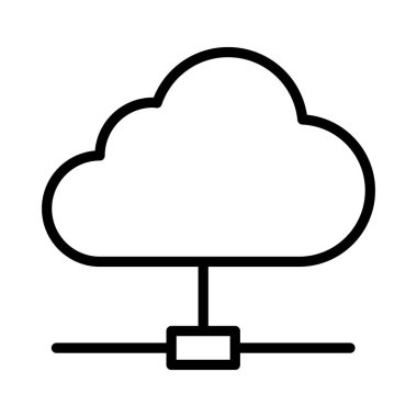 Ağ ince çizgi vektör simgesi