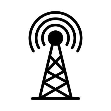 anten düz sembol simge vektör