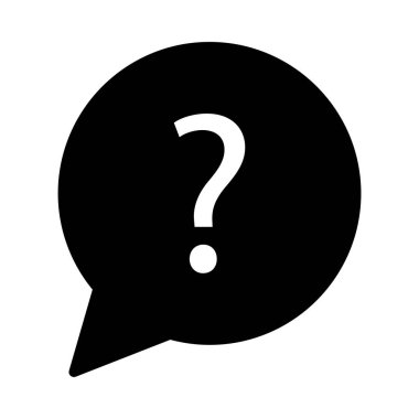 Yardım glif düz vektör simgesi