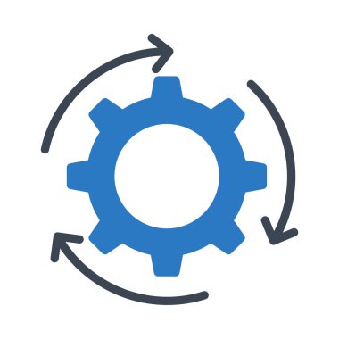 glif renk vektör simgesi Yenile