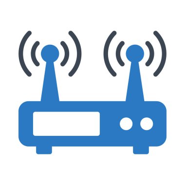 modem glyph renk vektör simgesi