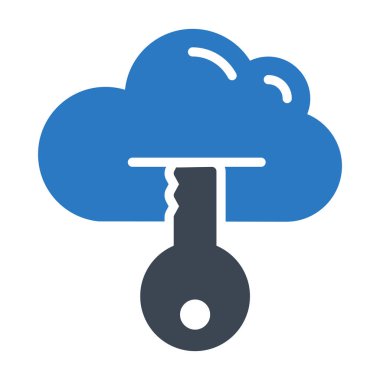 glyph renk vektör simgesini kilitleme