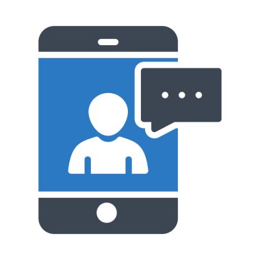 metin glyph renk vektör simgesi