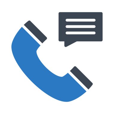 telefon glif renk vektör simge