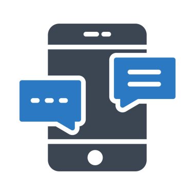 konuşma glif renk vektör simgesi