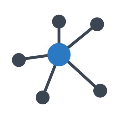 bağlantı glif renk vektör simgesi