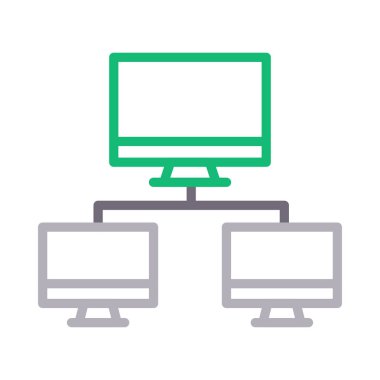 bağlantı renk çizgisi vektör simgesi