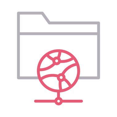 ağ renk çizgisi vektör simgesi