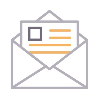 ileti renk çizgisi vektör simgesi