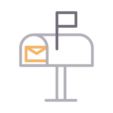 postane renk çizgisi vektör simgesi