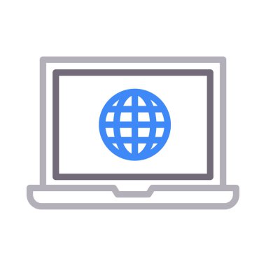 web sayfası renk çizgisi vektör simgesi