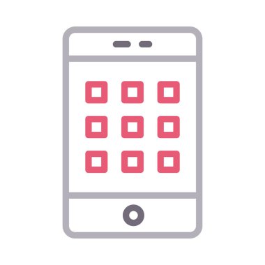 uygulamalar renk çizgisi vektör simgesi