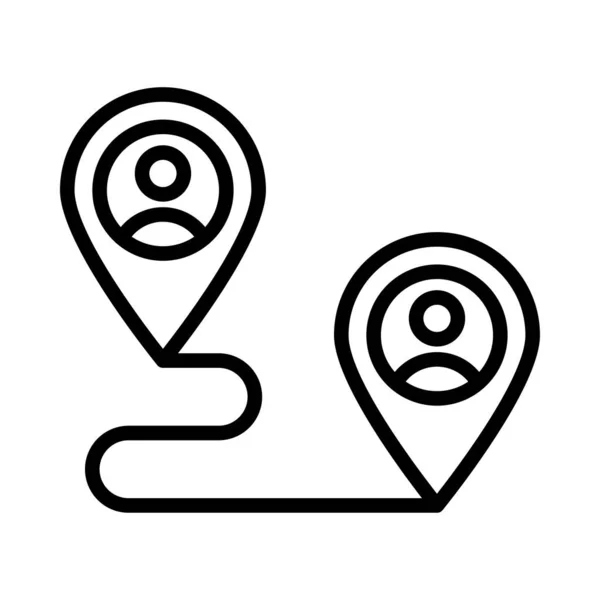 Pictogram Voor Dunne Lijn Vector Volgen — Stockvector