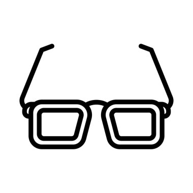 gözlük ince çizgi simgesi